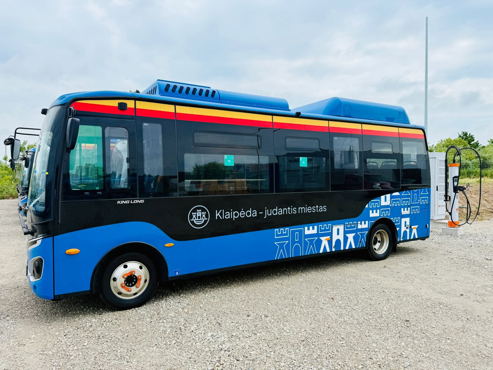 King Long city buses, which will operate in Klaipeda, Lithuania.