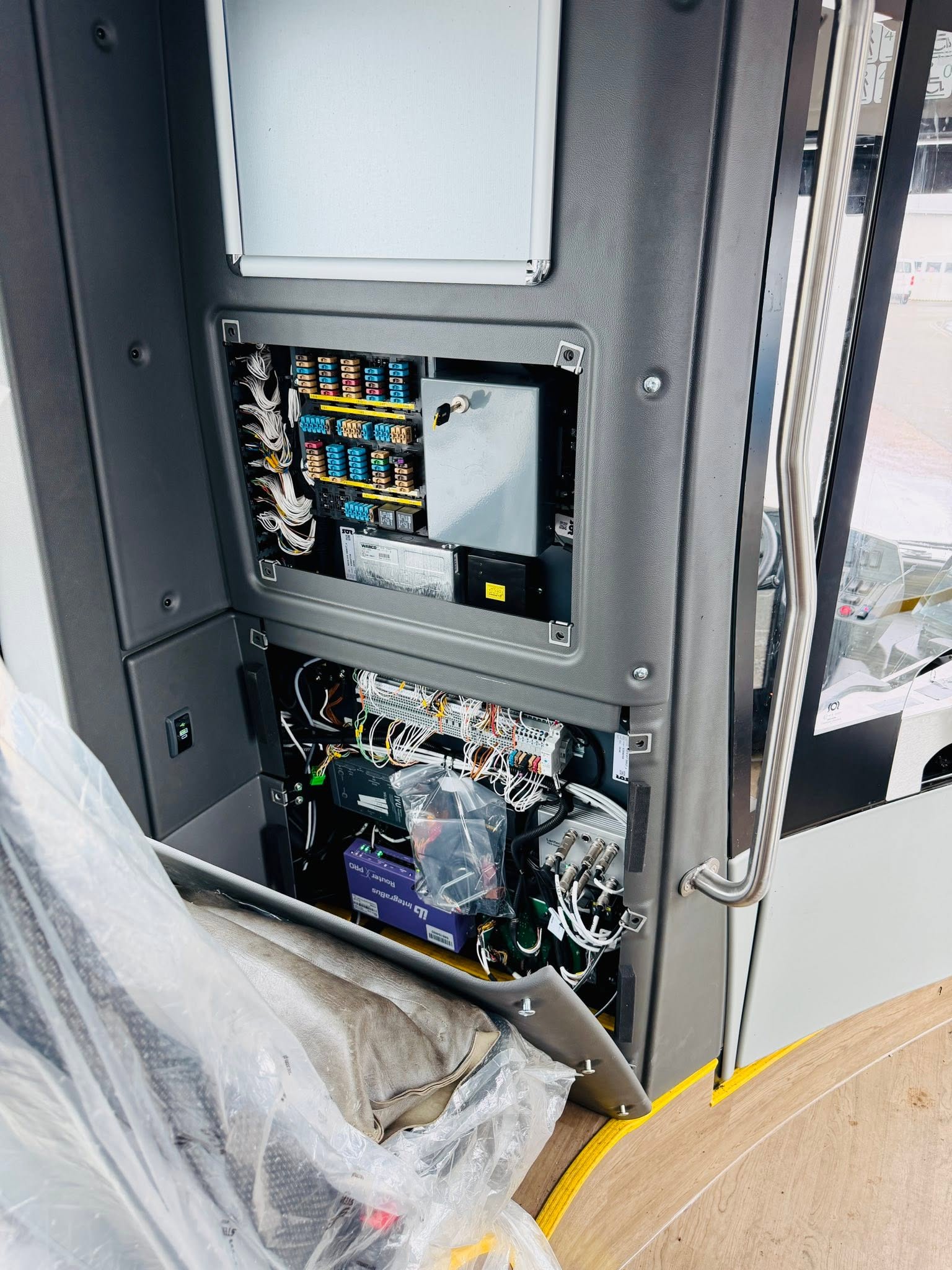Work Continues on Bus Preparation for Deployment in Germany 