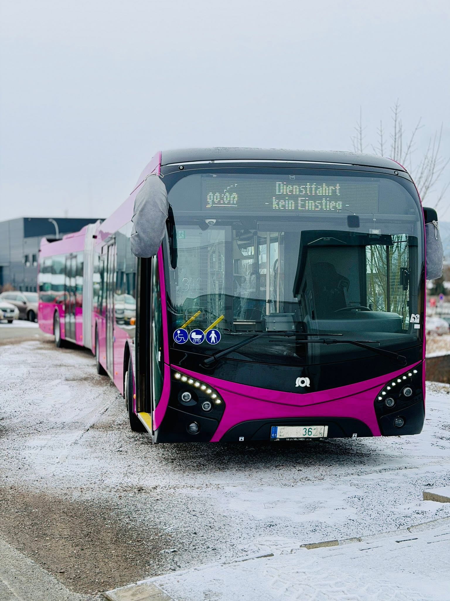 Work Continues on Bus Preparation for Deployment in Germany 
