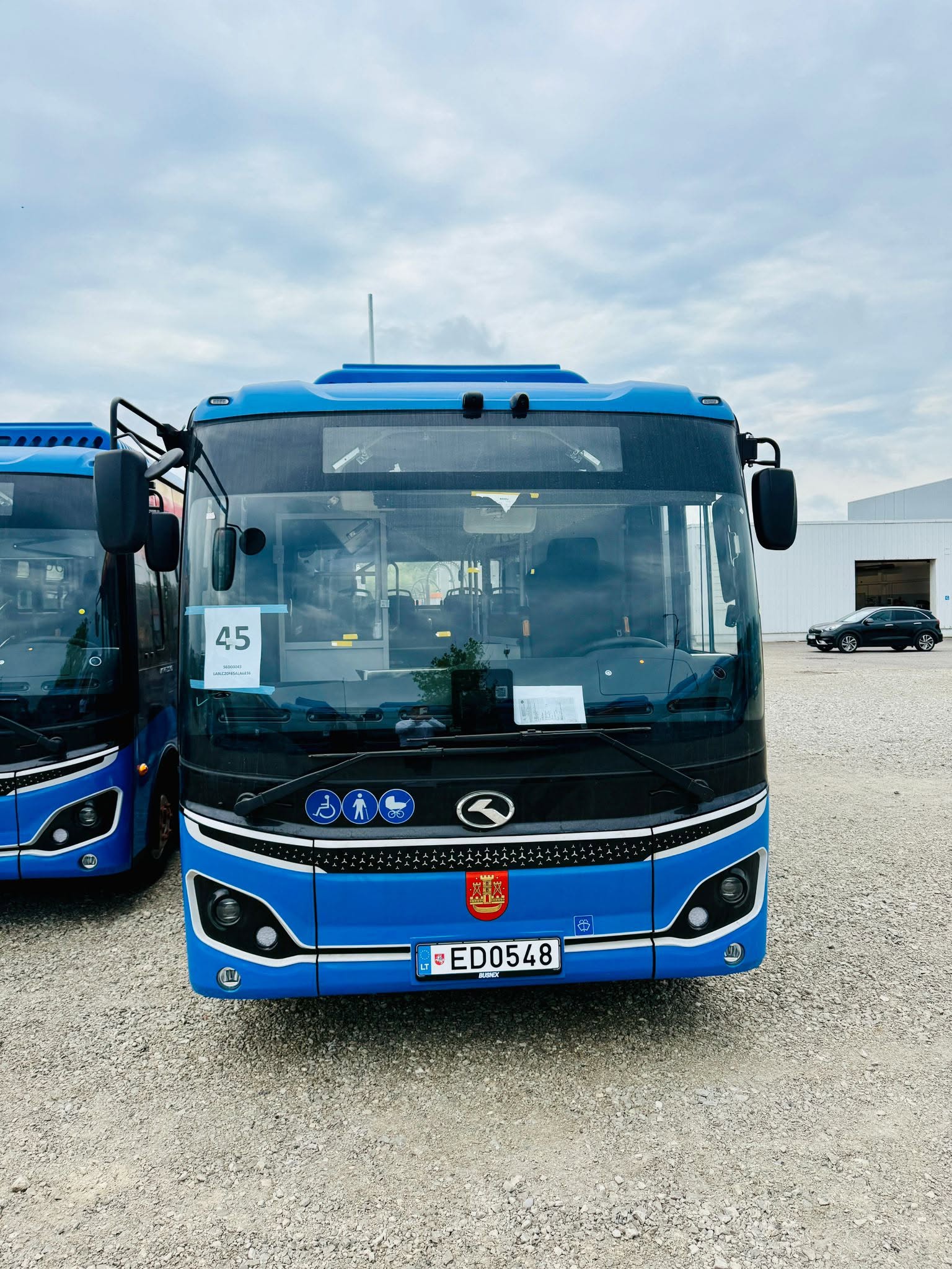 King Long city buses, which will operate in Klaipeda, Lithuania.