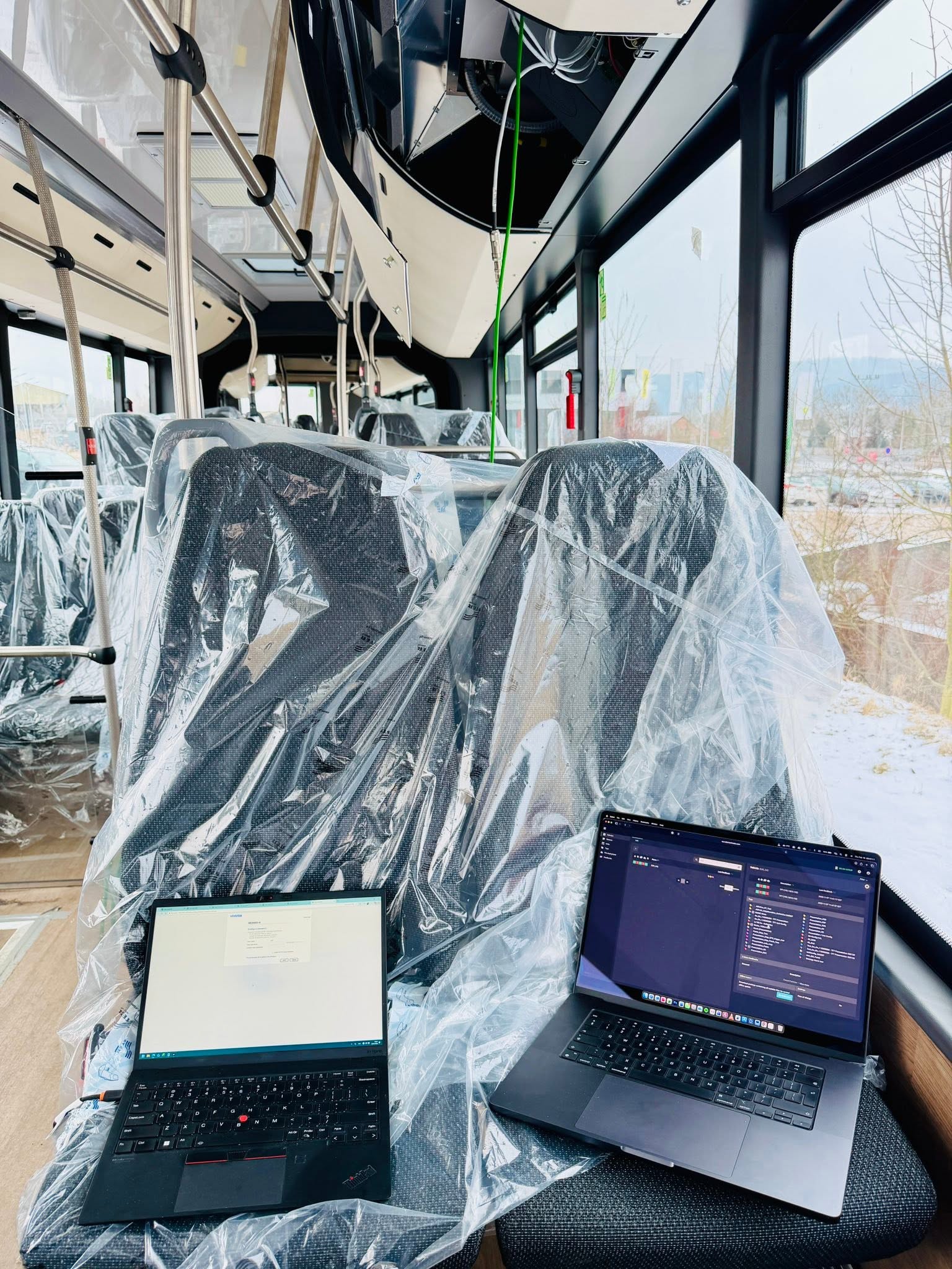 Work Continues on Bus Preparation for Deployment in Germany 