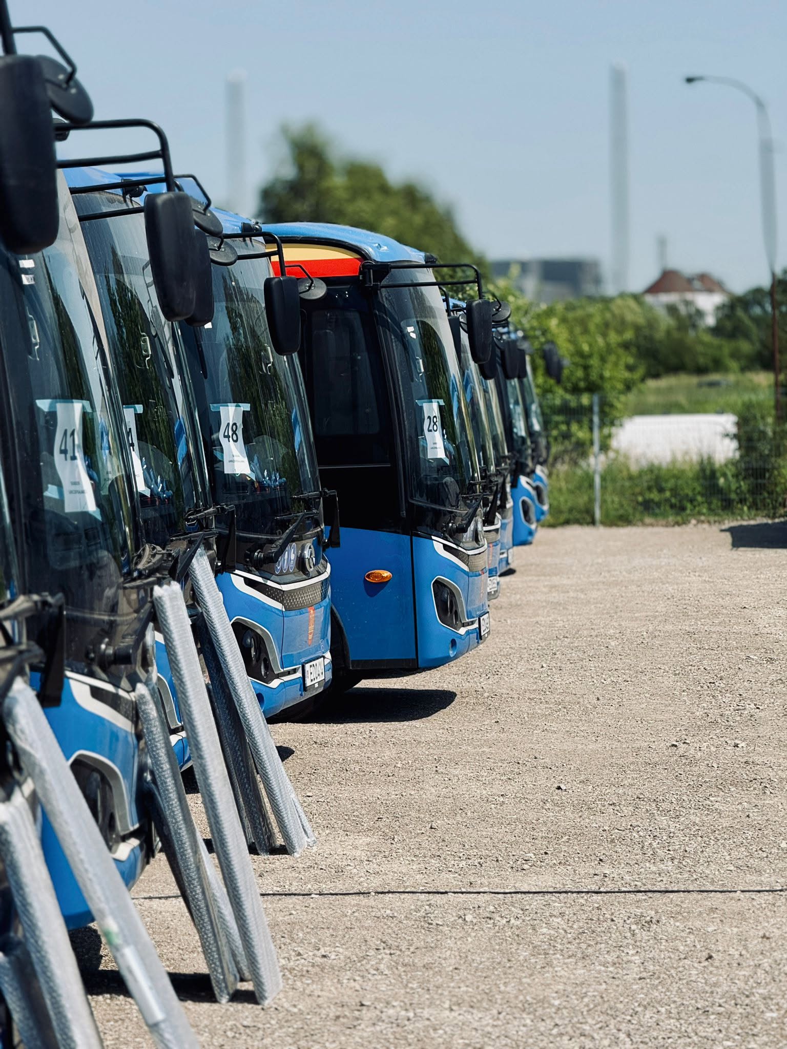 King Long city buses, which will operate in Klaipeda, Lithuania.