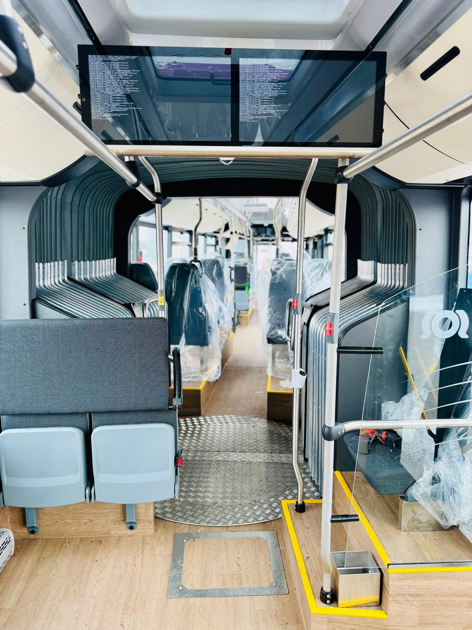Work Continues on Bus Preparation for Deployment in Germany 