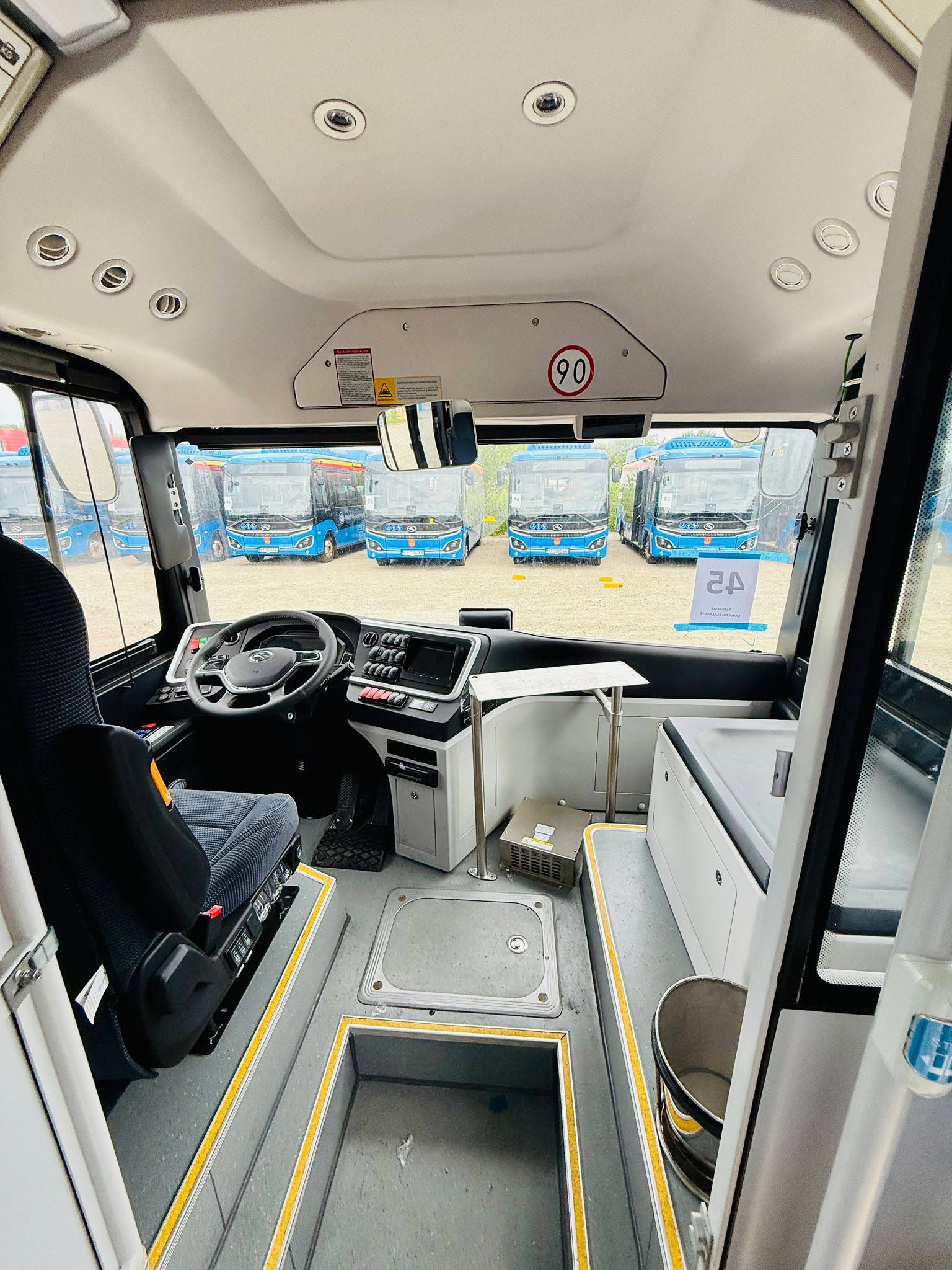 King Long city buses, which will operate in Klaipeda, Lithuania.