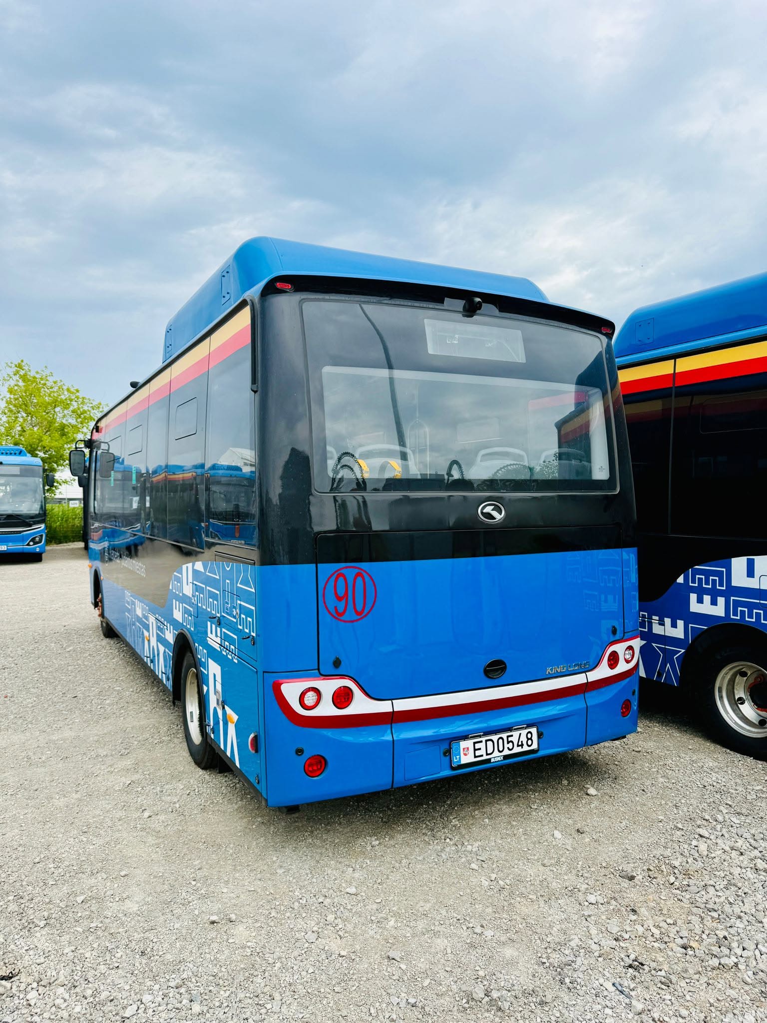 King Long city buses, which will operate in Klaipeda, Lithuania.
